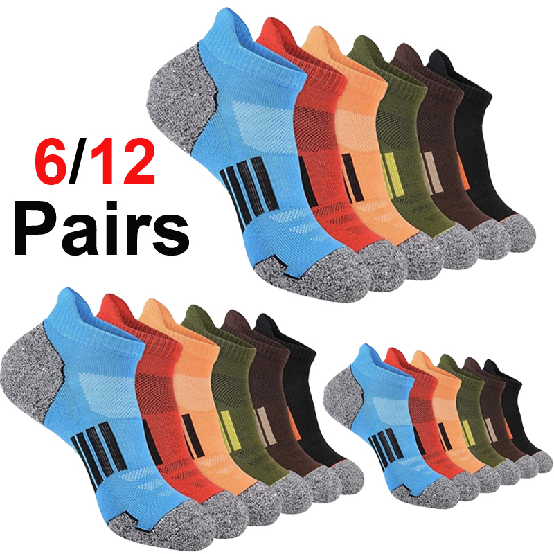 Ankle Sock Low Cut - 6/12 Paar Herren-Socken mit lebendigen, mehrfarbigen