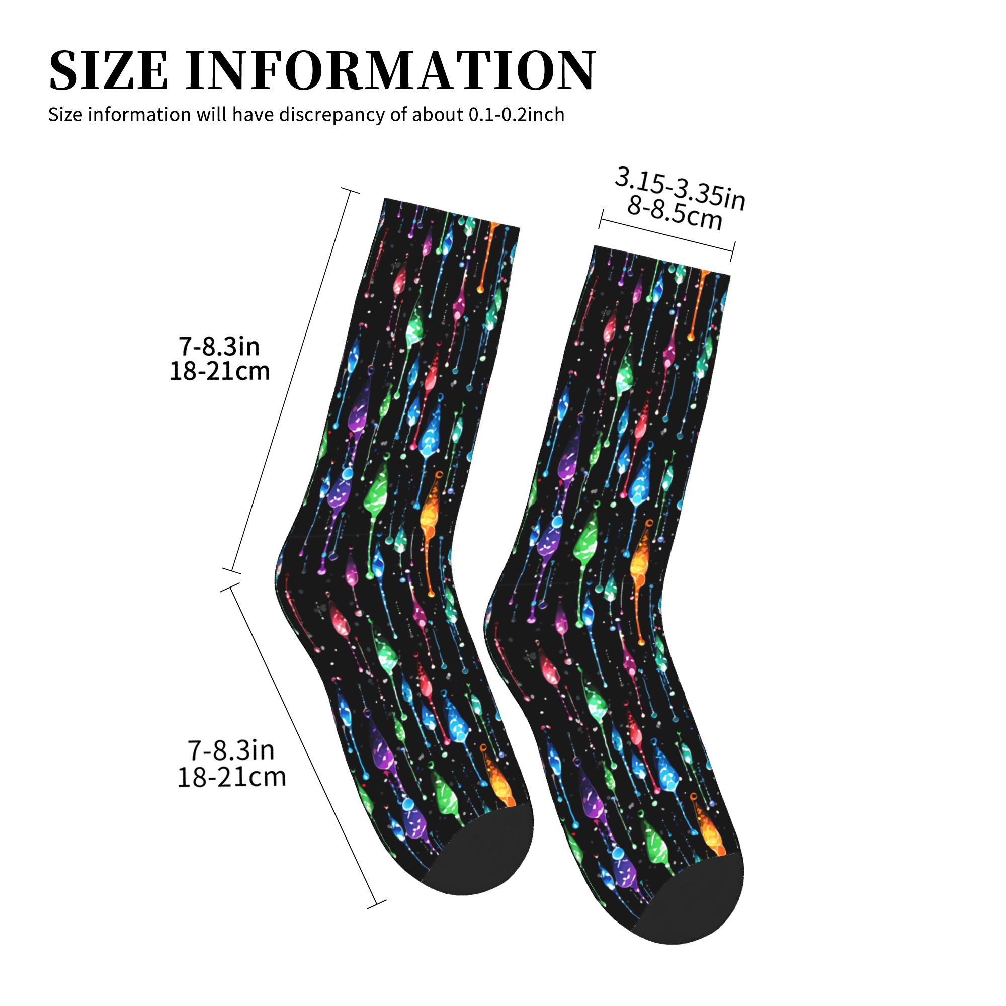 Socken mit tropfendem Regenbog – Dress Sock Men Bewertung und Preis